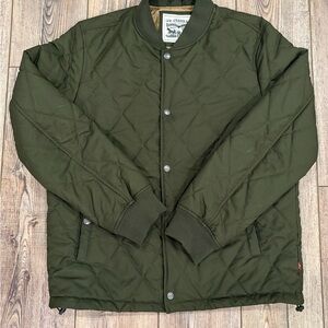 Men's Levi's Olive Green Onion Quilted Liner Bomber Jacket size M